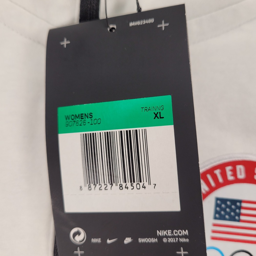 Nike Tech Pack Olympic Team USA Hoodie Pullover Jacket White Womens XL New Flaws - Picture 9 of 16